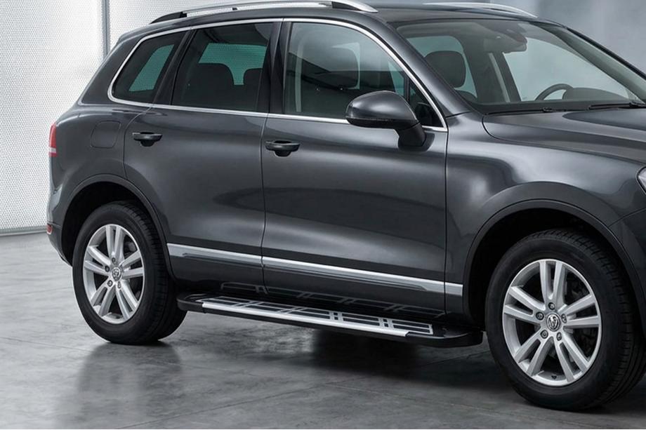 Porsche Cayenne 2003–2010 Sidosteg Sunrise (2 st, aluminium) Image
