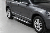 Porsche Cayenne 2003–2010 Sidosteg Line (2 st, aluminium) foto 1