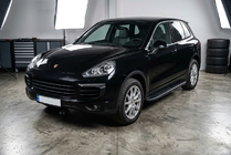 Porsche Cayenne 2010–2017 Sidosteg Bosphorus Black (2 st, aluminium) foto 1