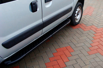 Renault Kangoo 1998–2008 Sidosteg Allmond Black (2 st, aluminium) foto 1