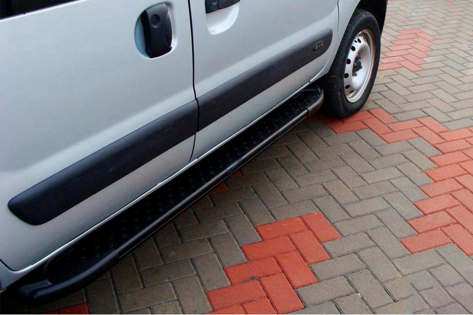 Renault Kangoo 1998–2008 Sidosteg Allmond Black (2 st, aluminium) Image