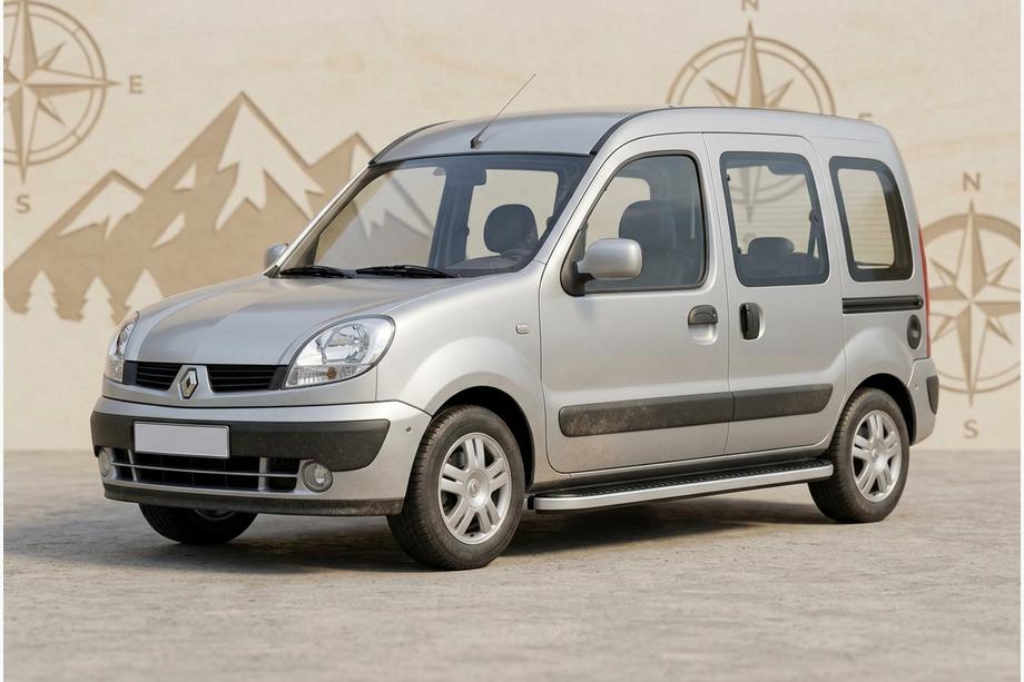 Renault Kangoo 1998–2008 Sidosteg Tayga Grey (2 st, aluminium) Image