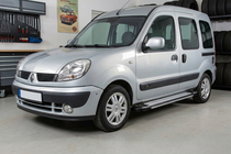 Renault Kangoo 1998–2008 Sidosteg Rainbow (2 st, aluminium) foto 1