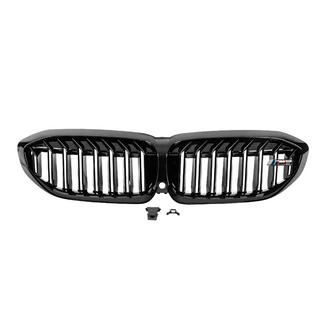 Njurgrill M-Look V1 (2018-2022, svart högglans) BMW 3-serien G20/G21 2018– foto 2