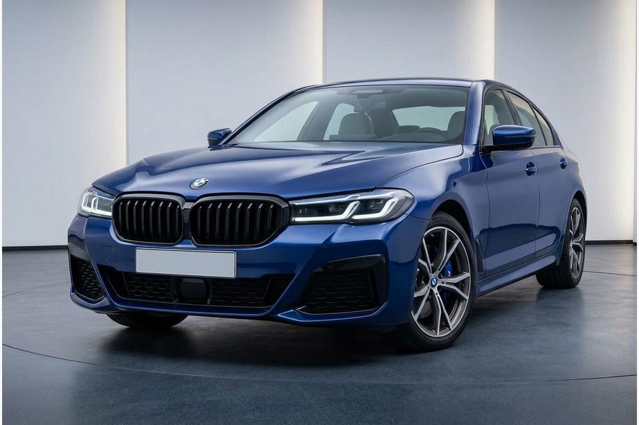 BMW 5-serien G30/G31 2017–2023 M-Look V2 njurgaller (2021-2023, blanksvart) Image