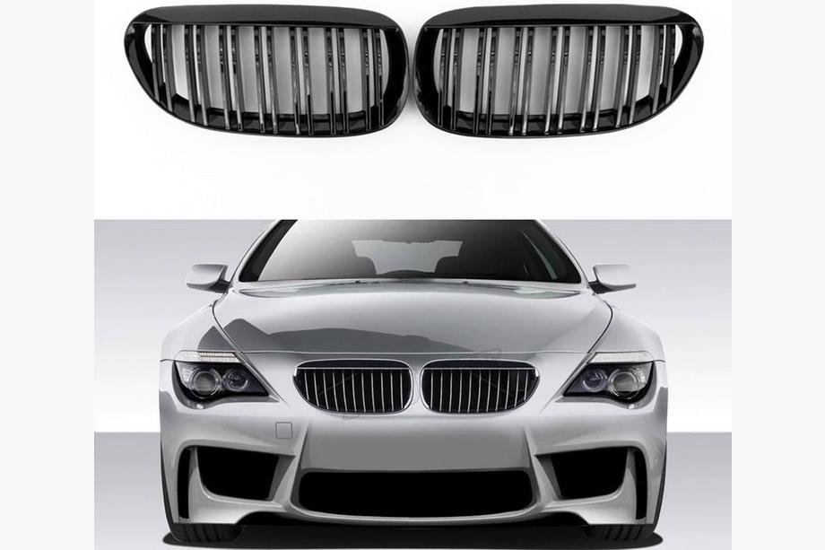 BMW 6-serien E63/E64 2003–2010 Njurgaller M-Look (svart högglans) Image