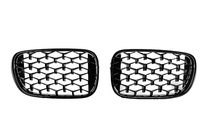 BMW 7-serien G11/G12 2015–2022 Diamond Black njurgrillar (2016-2019, svart högglans) foto 2