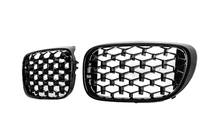 BMW 7-serien G11/G12 2015–2022 Diamond Black njurgrillar (2016-2019, svart högglans) foto 3