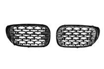 BMW 7-serien G11/G12 2015–2022 Diamond Black njurgrillar (2016-2019, svart högglans) foto 5