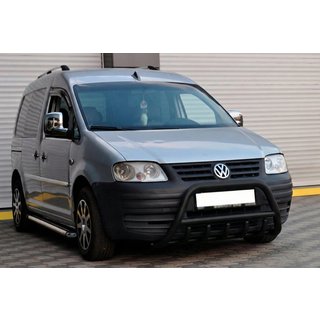 Frontbåge WT003 Black (rostfritt) Volkswagen Caddy 2004–2010 foto 2