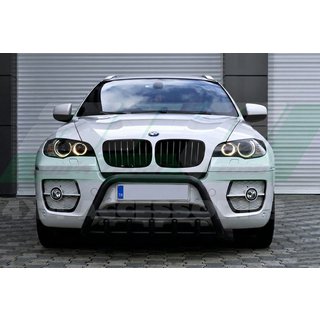 Frontbåge WT003 Black (rostfritt) BMW X5 E70 2007–2013 foto 2
