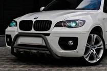 BMW X6 E71 2008–2014 Frontbåge WT003 Black (rostfritt) foto 1