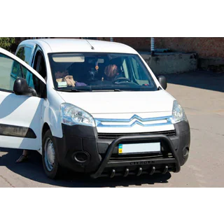 Frontbåge WT004 Black (rostfritt stål) Citroen Berlingo 2008–2018 foto 3