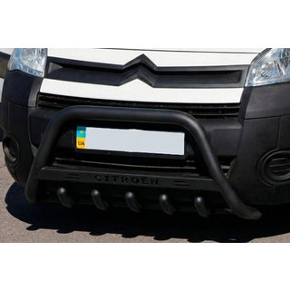 Frontbåge WT004 Black (rostfritt stål) Citroen Berlingo 2008–2018 foto 1