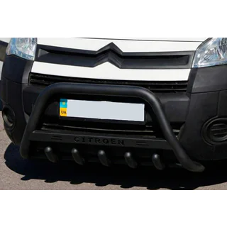 Frontbåge WT004 Black (rostfritt stål) Citroen Berlingo 2008–2018 foto 1