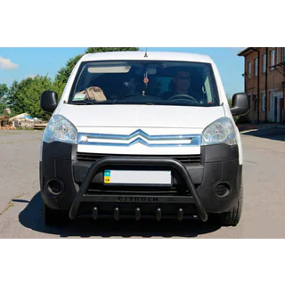 Frontbåge WT004 Black (rostfritt stål) Citroen Berlingo 2008–2018 foto 2