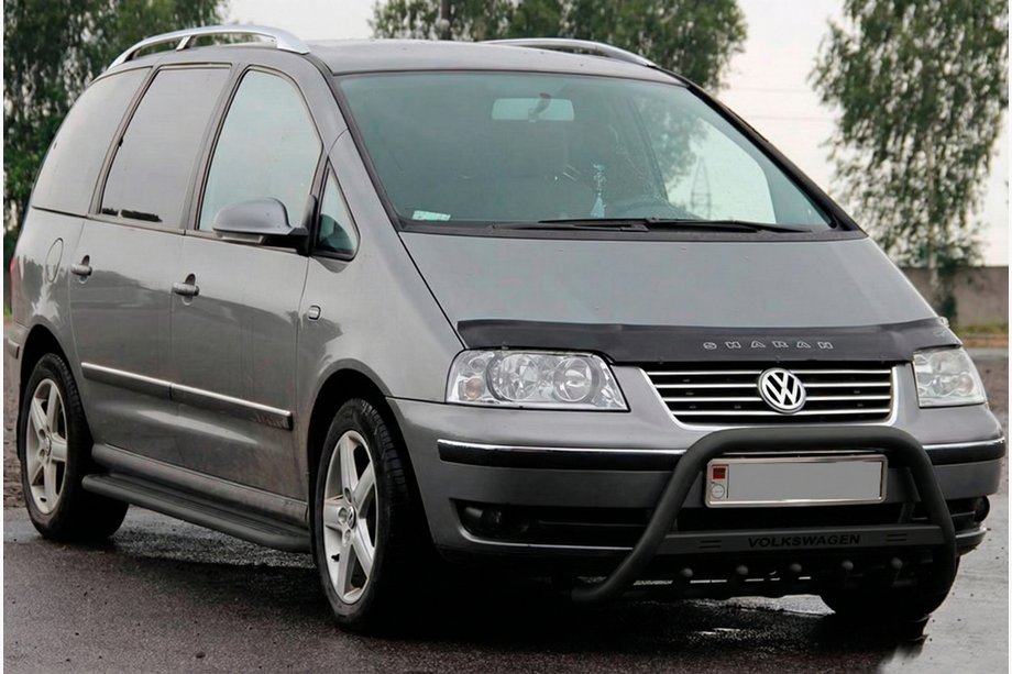 Volkswagen Sharan 1995–2010 Frontbåge WT004 Black (rostfritt stål) Image