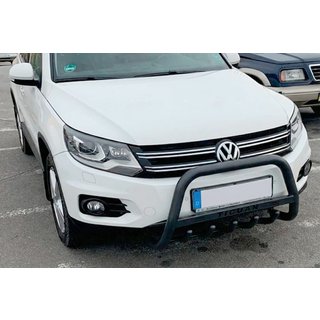 Frontbåge WT004 Black (rostfritt stål) Volkswagen Tiguan 2007–2016 foto 1