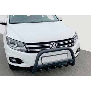 Frontbåge WT004 Black (rostfritt stål) Volkswagen Tiguan 2007–2016 foto 3