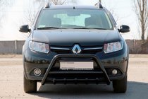Renault Sandero 2013–2022 Frontbåge WT003 Black (rostfritt) foto 2