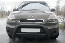 Kia Soul I 2008–2013 Frontbåge WT003 Black (rostfritt) foto 1