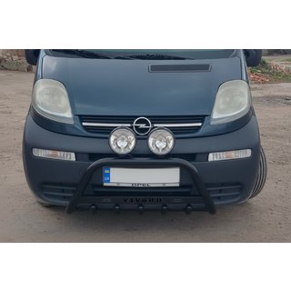 Frontbåge WT004 Black (rostfritt stål) Opel Vivaro 2001–2015 foto 1