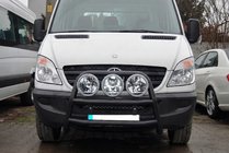 Mercedes Sprinter W906 2006–2018 Hög frontbåge WT018 Black (rostfritt stål) foto 2