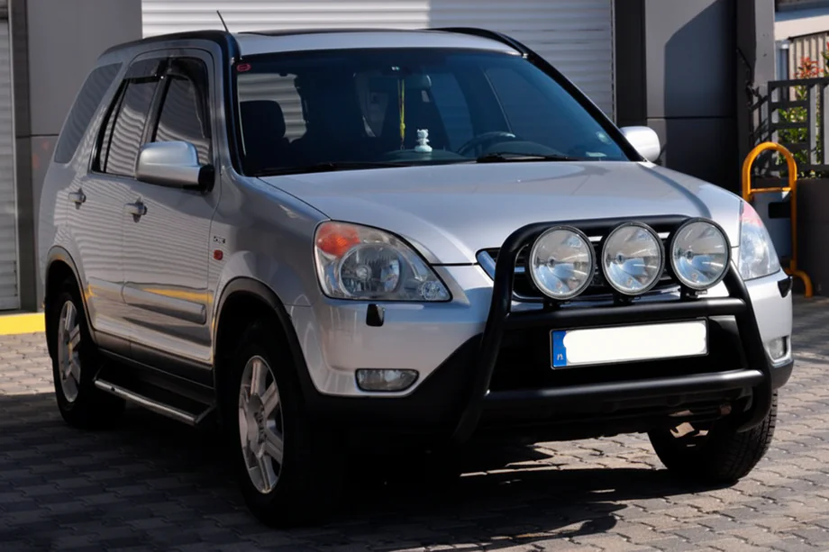 Honda CRV 2001–2006 Kängurubåge WT018 Black (rostfritt stål) Image