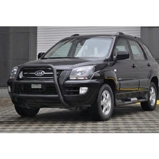 Kängurubåge WT018 Black (rostfritt stål) Kia Sportage 2004–2010 foto 1