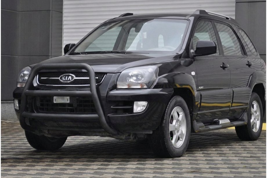 Kia Sportage 2004–2010 Kängurubåge WT018 Black (rostfritt stål) Image