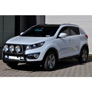 Kängurubåge WT018 Black (rostfritt stål) Kia Sportage 2010–2015 foto 2