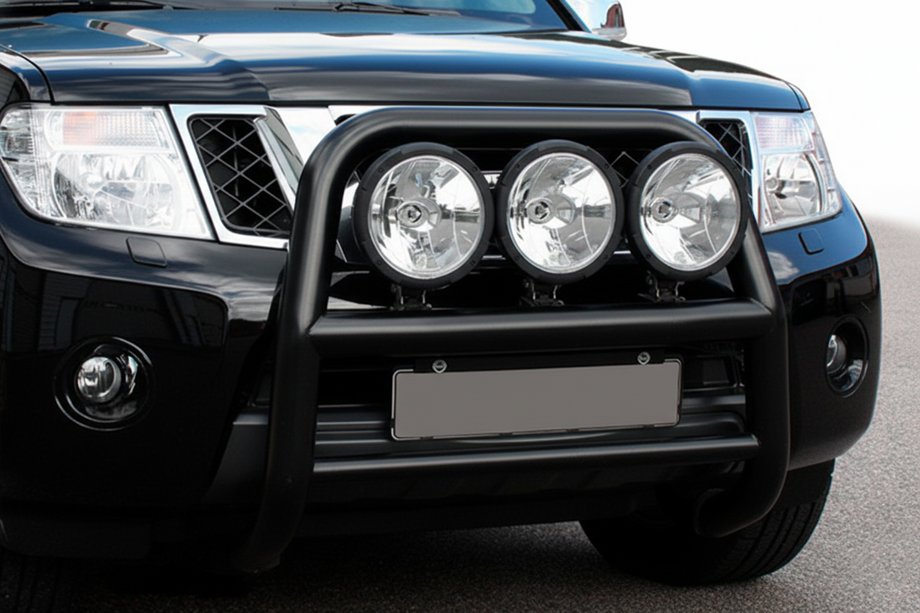 Nissan Navara 2006–2015 Frontbåge WT018 Black (rostfritt stål) Image