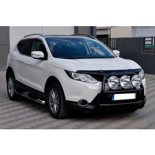 Frontbåge WT018 Black (rostfritt stål) Nissan Qashqai 2014–2021 foto 3