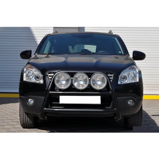 Kängurubåge WT018 Black (rostfritt stål) Nissan Qashqai 2007–2010 foto 1