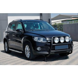 Frontbåge WT018 Black (rostfritt stål) Volkswagen Tiguan 2007–2016 foto 1