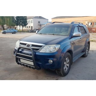 Frontbåge F12-11 Black (rostfritt stål) Toyota Fortuner 2006–2015 foto 1