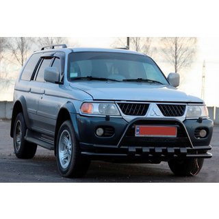 Frontbåge ST015WT Black (rostfritt stål) Mitsubishi Pajero Sport 1996–2007 foto 3