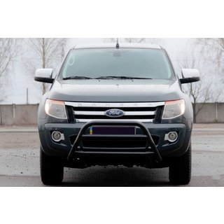 Frontbåge WT022 Black (rostfritt stål) Ford Ranger 2011–2022 foto 1