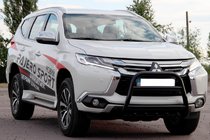 Mitsubishi Pajero Sport 2015– Kängurubåge WT008 Black (rostfritt stål) foto 3