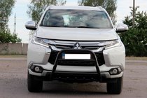 Mitsubishi Pajero Sport 2015– Kängurubåge WT008 Black (rostfritt stål) foto 4