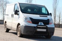 Renault Trafic 2001–2015 Frontbåge QT-Spec Black (rostfritt stål) foto 2