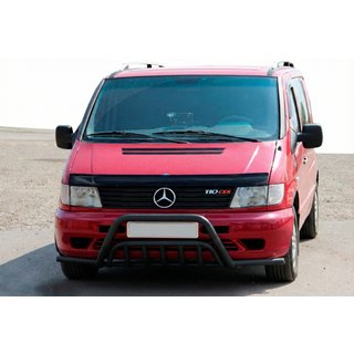 Frontbåge med sidobågar WT002 Plus Black (rostfritt stål) Mercedes Vito W638 1996–2003 foto 1