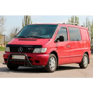 Frontbåge med sidobågar WT002 Plus Black (rostfritt stål) Mercedes Vito W638 1996–2003 foto 3