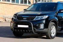 Kia Sorento II XM 2009–2014 Frontbåge WT021 Black (rostfritt stål) foto 1