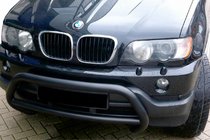 BMW X5 E53 1999–2006 Kängurubåge WT015 Black (rostfritt stål) foto 1