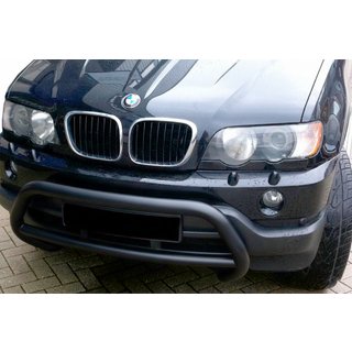 Kängurubåge WT015 Black (rostfritt stål) BMW X5 E53 1999–2006