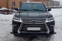 Lexus LX570/450d 2008–2022 Frontbåge ST014 Black (2015+, rostfritt stål) foto 2