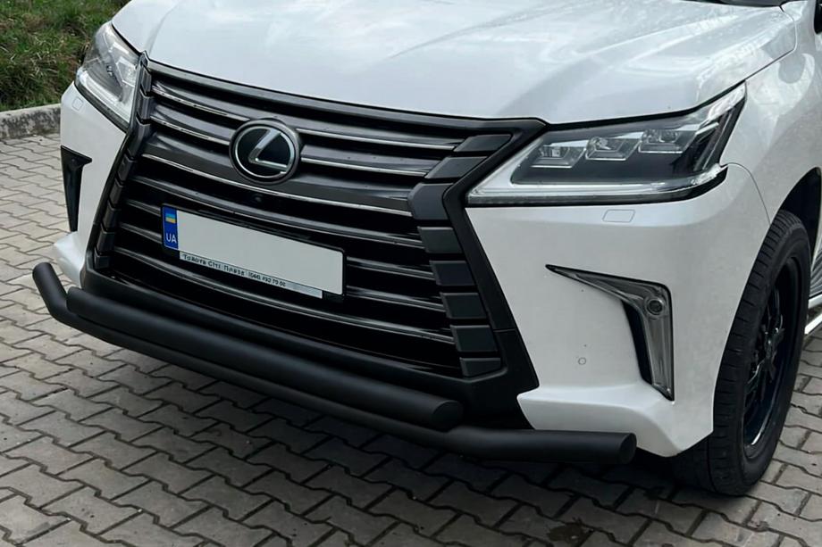 Lexus LX570/450d 2008–2022 Frontbåge ST014 Black (2015+, rostfritt stål) Image