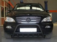 Mercedes ML W163 1997–2005 Frontbåge Black (rostfritt stål) foto 2