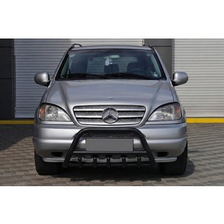 Frontbåge Black (rostfritt stål) Mercedes ML W163 1997–2005 foto 4